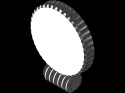 worm wheel and worm shaft (drawing )  3d model is only an illustration !!!