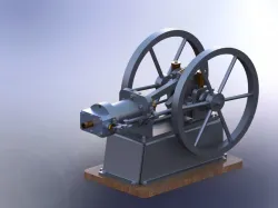 1 Cylinder Single Acting stirling engine
