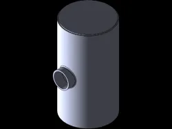 25L Round Fuel Tank with sides