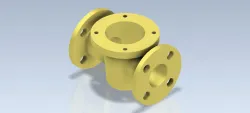 3D CAD Basic exercise/ Blow Off Valve/ Valvula de Soplado/Autodesk Inventor Pro