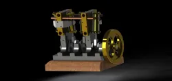 4 Cylinder Oscillating Engine