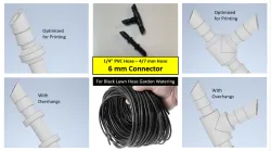 6mm Connector Vinyl/PVC Hose 4/7 mm 1/4"