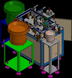 Audio Assembly Machine Audio Interface Automatic Assembly Equipment 3D Model CAD Exported