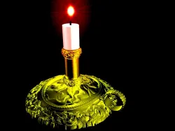 CANDLE HOLDER LADY GEO