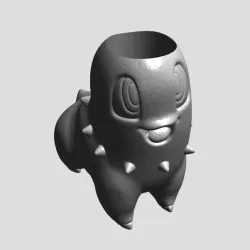 Chikorita planter (with/without drain hole) / Macetero Chikorita (con/sin agujero de drenaje)