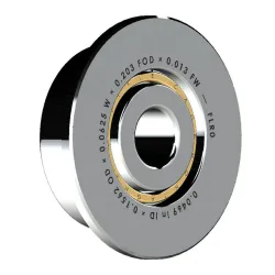 COMPLETE FLR (FLANGED, OPEN, DEEP GROOVE RADIAL) TYPE MICRO INCH SERIES BEARING LIBRARY — SolidWorks and Step Miniature Bearing Models