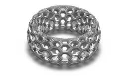 Complex Honeycomb Pattern on Toroid Ring