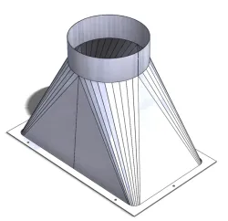 Compressor heat recovery exhaust connection