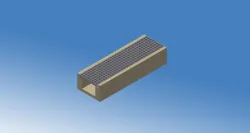 Concrete railing + grating