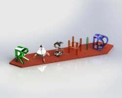 Create 3D Illusion My Name Design In solidworks- By MD RASHID