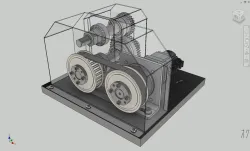 Drive unit (using servo motor and timing belt)