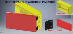 Electric Panel in Autodesk Inventor Sheetmetal || Inventor tutorial || Electric panel Design || #3d