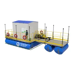 Floating pumping station