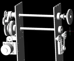 Gear & chain transmission packing section assembly