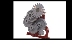 Gear motor, 3D printed