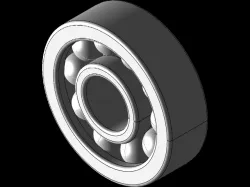 Generic Single-row angular contact ball bearings, DIN 628