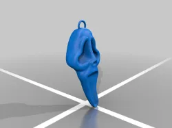 ghost face mask ornament