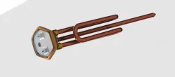 Heating element threaded type