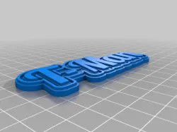 My Customized Multiline Tag or Keychain