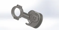 Piston and connecting rod
