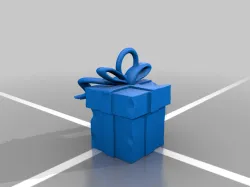 PRESENT BOX TREE ORNAMENT