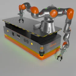 Robot KUKA Iiwa 14 On KMP1500