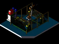 Robot welding cell