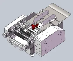 Semi-automatic pasting and labeling machine