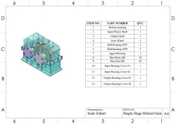 Single stage Helical GearBox