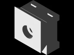 Slik U8000 Remix with 1" Recess for Square Tube with Zip Tie Slots