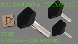 SolidWorks tollbox-controlled Knob