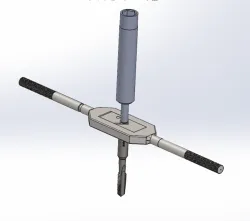 Tap bit wrench follower for drill press or mill