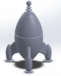 toy rocket for printing