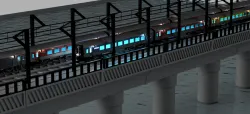 Train on Bridge