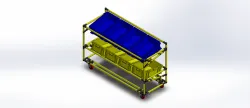 Trolley put plastic box