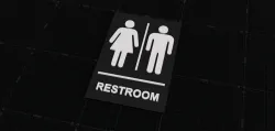 Unisex Restroom Bathroom Sign