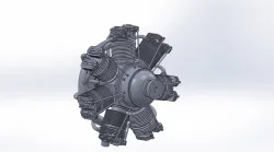 Valach Motors R7-800 radial engine