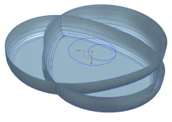Wankel engine model without corners