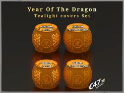 Year of the Dragon - Tealight Covers