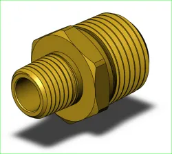 1/2" MNPT x 1/4" MNPT Brass Fitting