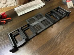 1U Rack Shelf Segment to Compliment russross's RPI Rack