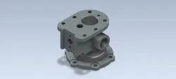 3D CAD Basic exercise/ Box and Shell parts drawing modeling- Cylinder Block/ Bloque de Cilindros/Autodesk Inventor Pro
