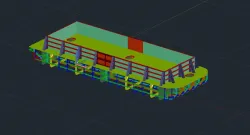 3D Construction Barge