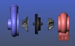 3D print mini-turbocharger