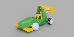 3D Printed Wind-Up FSAE Style Toy Car