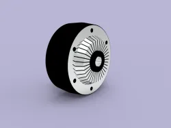 4 inch single shaft brushless gearless dc wheel hub motor