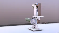 Angle belt grinder