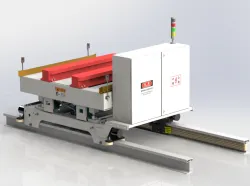 Anti rollover Rail Guided Vehicle (RGV) 3D design model
