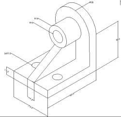 AutoCAD Engineering Drawing task 15