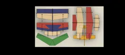 Balsa Wurfgleiter Schablonen, Helling